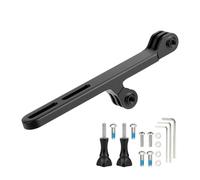 yanwuwa Guidon pour ordinateur - Alliage d'aluminium - Support avant étendu avec adaptateurs et pinces pour vélo - Extension de vélo en aluminium léger