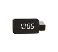 yanwuwa Horloge à projection pour chambre à coucher, horloge numérique avec projecteur à 180 ° au plafond, double réveil fort avec dates et veilleuse
