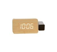 yanwuwa Horloge à projection pour chambre à coucher, horloge numérique avec projecteur à 180 ° au plafond, double réveil fort avec dates et veilleuse