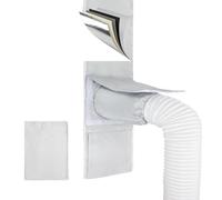 yanwuwa Isolation de fenêtre avec couche de feuilles d'aluminium | Joint de dispositif de refroidissement avec cordon élastique haut pour tuyaux d'échappement de 13 cm à 15 cm pour petits