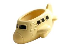 yanwuwa Joli pot de fleurs en forme d'avion A02 | Moules en résine coulée pour pots de fleurs avec fonction de stockage de l'eau et ventilation pour jardinage intérieur