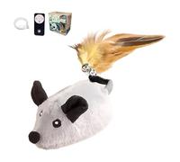 yanwuwa La construction en peluche résistante à la mastication simule le mouvement des proies encourage le jeu à libérer de l'énergie - Jouet de course électrique anti-mastication