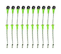 yanwuwa Lot de 10 anneaux de guidage de ligne de pêche en céramique hautement adaptables, parfaits pour diverses techniques de pêche et types de cannes à pêche Guides de ligne en céramique