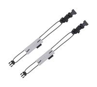 yanwuwa Lot de 2 sangles réfléchissantes pour cheville/poignet/cheville avec cordon à ressort réglable en polyester