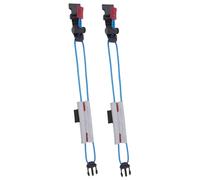 yanwuwa Lot de 2 sangles réfléchissantes pour cheville/poignet/cheville avec cordon à ressort réglable en polyester