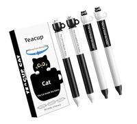 yanwuwa Lot de 4 stylos à encre gel à pointe fine de 0,5 mm avec prise en main ergonomique et à séchage rapide pour journal intime, matériel d'écriture, stylo de médecin