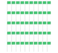 yanwuwa Lot de 50 drapeaux de délimitation en PVC à contraste élevé, vert | Limites à contraste élevé pour les zones récréatives agricoles de jardinage, avec cartographie utilitaire et danger