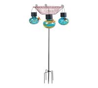 yanwuwa Mangeoire solaire pour colibris avec fenêtre d'observation, pics de sol antirouille pour balcon, sanctuaires, durable, alternative au bain