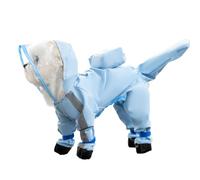 yanwuwa Manteau de pluie imperméable pour animal de compagnie, leggings épais et imperméables à bretelles pour chien, vêtements d'extérieur pour chien, manteau de pluie avec couvertures de queue