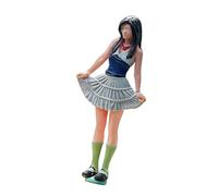 yanwuwa Modèle miniature en résine avec robe colorée parfaite pour les maisons de poupée, accessoires minuscule jupe Anime Girl Figurine en résine