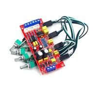 yanwuwa Module de préampli auditif NE5532 Carte de tonalité double puce avec préamplificateur de basses aigus médiums personnalisables