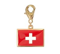 yanwuwa Pendentif drapeau en acier inoxydable, homard, doré HH | Porte-clés pour chaîne de bijoux, petit profil, tenue quotidienne