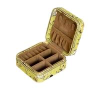 yanwuwa Pochettes à bijoux multifonctionnelles, boîte de rangement pratique pour colliers avec séparateurs intérieurs pour garder les accessoires démêlés pour bagues, petit sac de rangement pour