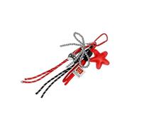 yanwuwa Porte-clés en corde tressée, décorations de, breloques de voiture, accessoires de à, pendentif pour à main, porte-clés étoile, accessoire en corde tissée, design de nœud pour femmes
