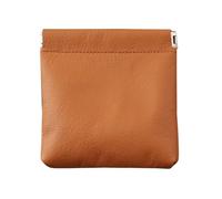 yanwuwa Portefeuille compact en cuir PU pour homme, porte-monnaie, porte-cartes de crédit, poche à monnaie facile d'accès pour femmes et hommes, marron