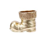 yanwuwa Pot de fleurs décoratif pour cheminée Doré | Support de Noël en résine pour petites fleurs ou fausses verdures, décoration de table festive pour la maison