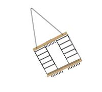 yanwuwa Présentoir à bijoux multicouche avec finition en acier au carbone et bois pour une classification facile et un rangement sécurisé