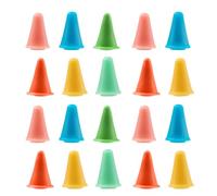 yanwuwa Protecteurs de Pointes d ' Aiguilles à Tricoter, 20 pièces, Jolis protecteurs de Pointes d ' Aiguilles à Tricoter colorés, Bouchons de Pointe, de Capuchon, Couvercle en Silicone