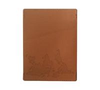 yanwuwa Protections efficaces pour passeports avec carte du monde interactive brodée - Étui pour passeports, marron