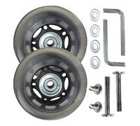 yanwuwa Rollers en ligne professionnels en polyuréthane universels, roulettes résistantes à l'usure pour bagages, valise, facile à utiliser avec vis de rechange