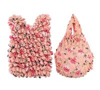 yanwuwa Sac à breloques extensible - Sac à bandoulière tendance pour femme, rose