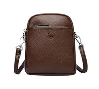 yanwuwa Sac à main compact avec fermeture éclair sur le devant | Disposition en trois sections, extérieur texturé pour les essentiels de trajet