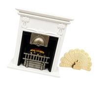 yanwuwa Scène de vacances Hearth Decor maison de poupée échelle 1:12 Mantel