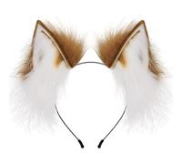 yanwuwa Serre-tête avec oreilles d'animaux fait à la main pour déguisement d'adolescente ou fille