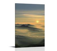 YANXIAOYUOZDS Poster de cinéma paysage coucher de soleil - Décoration murale - 20 x 30 cm - Style 14