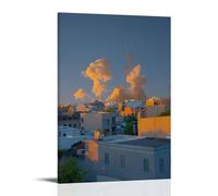 YANXIAOYUOZDS Poster de film The Golden Hour Fantasy, Couchers de soleil et levers de soleil, décoration murale 40 x 60 cm, style 15