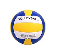YANYODO Ballon de Volleyball Doux au Toucher pour extérieur et intérieur Taille 5 Size 5 Yellow-White-Blue