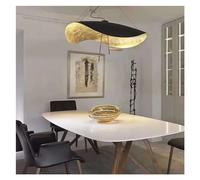 YANYONG Lampe à Suspension à LED Hat Noire Compatible avec Table Centrale, Salle à Manger, Salon, Cuisine, lustres, éclairage, Suspension, luminaires, plafonnier à LED