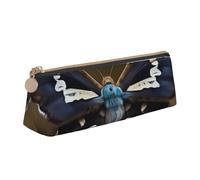 YANYU Belle trousse à crayons fonctionnelle avec imprimé ailes de papillon de nuit, grande capacité, 21 x 5,6 x 6,1 cm, pochette triangulaire avec fermeture éclair