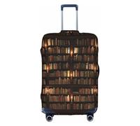 Yanyu Bibliothèque Bibliothèque Imprimée Universelle Valise Couverture Élastique Lavable Voyage Bagage Protecteur de Bagage Adulte, blanc, Medium