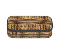YANYU Égypte Hiéroglyphes Impression Facilité Étui 8,3 x 2 x 3,7 pouces Style pour stylos crayons petits objets, Noir, Taille unique, Noir, One size