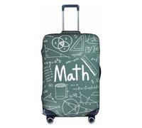 Yanyu Formulas Shapes Theory Math Leçon Word Print Housse de valise universelle élastique lavable pour voyage pour adulte, blanc, X-Large