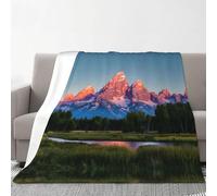 YANYU Grand Teton National Park Couverture chaude et confortable pour canapé, chambre, anniversaire, toutes saisons