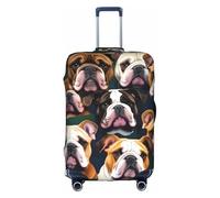 Yanyu Housse de protection universelle élastique et lavable avec motif bulldog anglais pour adulte, blanc, X-Large