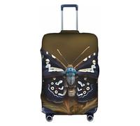 Yanyu Housse de protection universelle élastique lavable pour bagage de voyage pour adulte Motif ailes de mites, blanc, Large