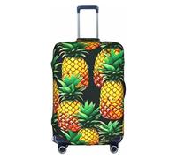 Yanyu Housse de protection universelle élastique lavable pour bagage de voyage pour adulte Motif ananas tropicaux, blanc, Small