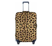Yanyu Housse de protection universelle pour valise de voyage élastique lavable avec imprimé léopard pour adulte, blanc, Small