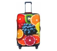 Yanyu Housse de protection universelle pour valise de voyage élastique lavable Motif fruits arc-en-ciel, blanc, X-Large