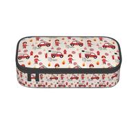 YANYU Little Boys and Girls in FireFighters Trousse à crayons 21,6 x 5,1 x 9,4 cm pour stylos, crayons, petits objets
