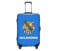 Yanyu Oklahoma State Flag Housse de protection universelle élastique lavable pour bagage adulte, blanc, Small