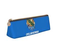 YANYU Oklahoma State Flag Trousse fonctionnelle grande capacité 21 x 5,6 x 6,1 cm Poche triangulaire avec fermeture éclair, blanc, One Size