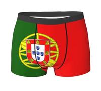 YANYU Slip élégant imprimé drapeau portugais pour homme respirant extensible léger confortable à porter toute la journée, Noir, M
