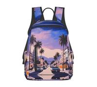 YANYU The Old Hollywood Print Daily Essentials Sac à dos simple léger décontracté compact pliable Sac à dos de voyage