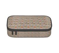 YANYU Trousse à crayons avec imprimé coquetier et nouilles Ramen 21 x 5 x 9,4 cm pour stylos, crayons, petits articles, noir, taille unique, Noir , Taille unique