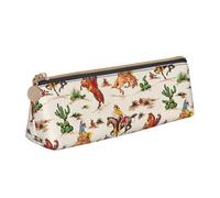 YANYU Trousse à crayons fonctionnelle avec fermeture éclair Motif cheval de cowboy 21 x 5,6 x 6,1 cm