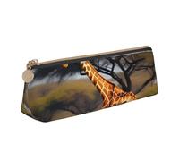 YANYU Trousse à crayons fonctionnelle avec fermeture éclair Motif girafe d'Afrique Majestic Tree Grande capacité 21 x 5,6 x 6,1 cm